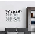 thumbnail image 1 of Wall Décor Sticker Quotes This is our Home Vinyl Art Lettering Decals Black/Storm Gray, 1 of 1