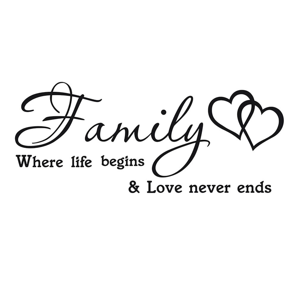 Wall Decal 57*20 cm Vinyl Removable DIY Letters Wall Stickers for