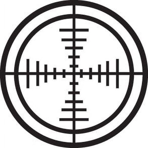 Wall Decal Aim Scope Hunters Deer Predator Doe Hunting Bow Arrow Bulls Eye Wilderness Camouflage Holiday Gift Ideas Sticker - Size: 29 Inches X 29 Inches