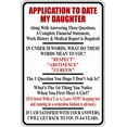 thumbnail image 1 of Wall Decal Application To Date Signs Funny Interesting Odd Saying Quote Humorous Amusing Comic Witty Entertaiining Whinsical Holiday Gift Decorating Ideas Sticker - Size: 9 Inches X 18 Inches, 1 of 3