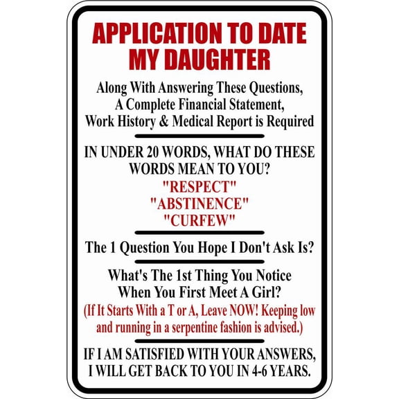 Wall Decal Application To Date Signs Funny Interesting Odd Saying Quote Humorous Amusing Comic Witty Entertaiining Whinsical Holiday Gift Decorating Ideas Sticker - Size: 23 Inches X 45 Inches
