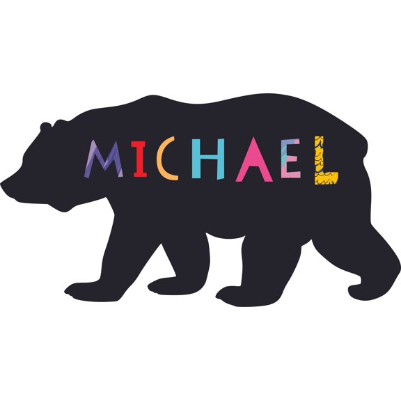 Wall Decal Bear Silhouette Bears Wild Polor Bears Zoo Africa Lion Safari Jungle Endangered Species Tiger Wilderness Holiday Gift Ideas Sticker - Size: 30 Inches X 50 Inches