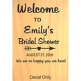 thumbnail image 1 of Wall Decal Bridal Shower Welcome Sign Signage Groom Love Forever Marriage Ring Engagemenmt Flower Girl Roses Holiday Gift Decorating Sticker - Size: 20 Inches X 12 Inches, 1 of 3