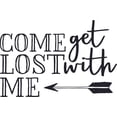 thumbnail image 1 of Wall Decal Come Get Lost With Me Travel Spirital Life Journey Feat Stunt Human Being Individual Soul Mortal Ball Of Fire Decorating Ideas Sticker - Size: 12 Inches X 20 Inches, 1 of 3