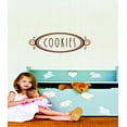 thumbnail image 1 of Wall Decal Cookies Sign – Kitchen Cook Chef Gourmet Bon Viveur Fancy Food Wine Holiday Gift Decorating Ideas Sticker - Size: 7 Inches X 18 Inches, 1 of 3