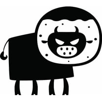 Wall Decal Cow Farm Chicken Cow Horse Farmer Grass Feed Ranch Egg Fox Hen House Pig Sheep Holiday Gift Decorating Ideas Sticker - Size: 20 Inches X 20 Inches