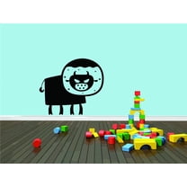 Wall Decal Cow Grass Feed Farm Chicken Cow Horse Farmer Ranch Egg Fox Hen House Pig Sheep Holiday Gift Decorating Ideas Sticker - Size: 15 Inches X 15 Inches