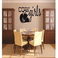 thumbnail image 1 of Wall Decal : Cowgirls Western Cowboy Flower Hat Picture Hat Home Decoration Bedroom Living Room Bathroom 14x28 Inches, 1 of 2