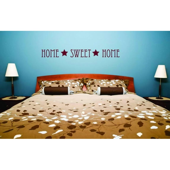Wall Decal Decorating Ideas Condominium Condo Cabin Cottage Home Sweet Home Sticker - Size: 7 Inches X 36 Inches