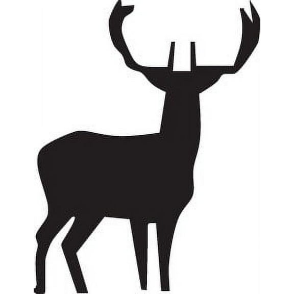 Wall Decal Deer Animal Buck Horns Camping Deer Predator Doe Hunting Bow Arrow Bulls Eye Wilderness Camouflage Holiday Gift Ideas Sticker - Size: 12 Inches X 18 Inches