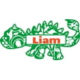 thumbnail image 1 of Wall Decal Dino Floral Patterns Dinosaur Boys Room Teady Bear Trains Dino Dinosaurs Tractor Trucks Airplane Holiday Gift Decorating Ideas Sticker - Size: 12 Inches X 20 Inches, 1 of 3