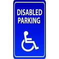 thumbnail image 1 of Wall Decal Disabled Parking Road Signs Disability Hindrance Ostacle Impaied Hinder Impede Hamper Holiday Gift Decorating Ideas Sticker - Size: 8 Inches X 16 Inches, 1 of 3