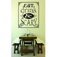 thumbnail image 1 of Wall Decal : Eat Drink & Be Scary Kitchen Sign Halloween Holiday 16x24 Inches, 1 of 2