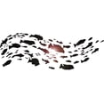 thumbnail image 1 of Wall Decal Fish Wave Bathroom Art Sea Marine Ocean Vinyl Decor, 1 of 1