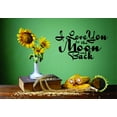 thumbnail image 1 of Custom Wall Decal : I Love You To The Moon And Back Quote 12x18 Inches, 1 of 2