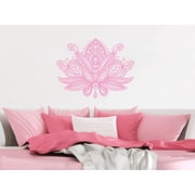 Wall Decal Lotus Namaste Vinyl Sticker Decals Mehndi Boho Decor