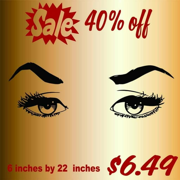 Wall Decal A Pair Of Pretty Eyes Living Girls Love Beautiful Crown Prince Unicorns Royalty Sweet Dreams Decorating Holiday Gift Ideas Sticker - Size: 5 Inches X 17 Inches