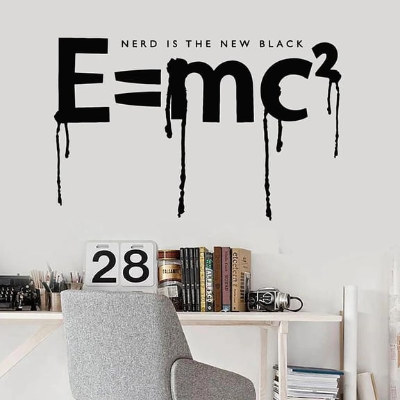 Wall Decal School Physics Science Quantum Mechanics Classroom Interior Decor Door Window Vinyl Stickers Lettering Mural Art 57x36cm