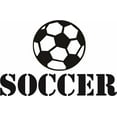 thumbnail image 1 of Wall Decal : Soccer Ball Player Sports Kids Boy Girl 12x18 Inches, 1 of 2