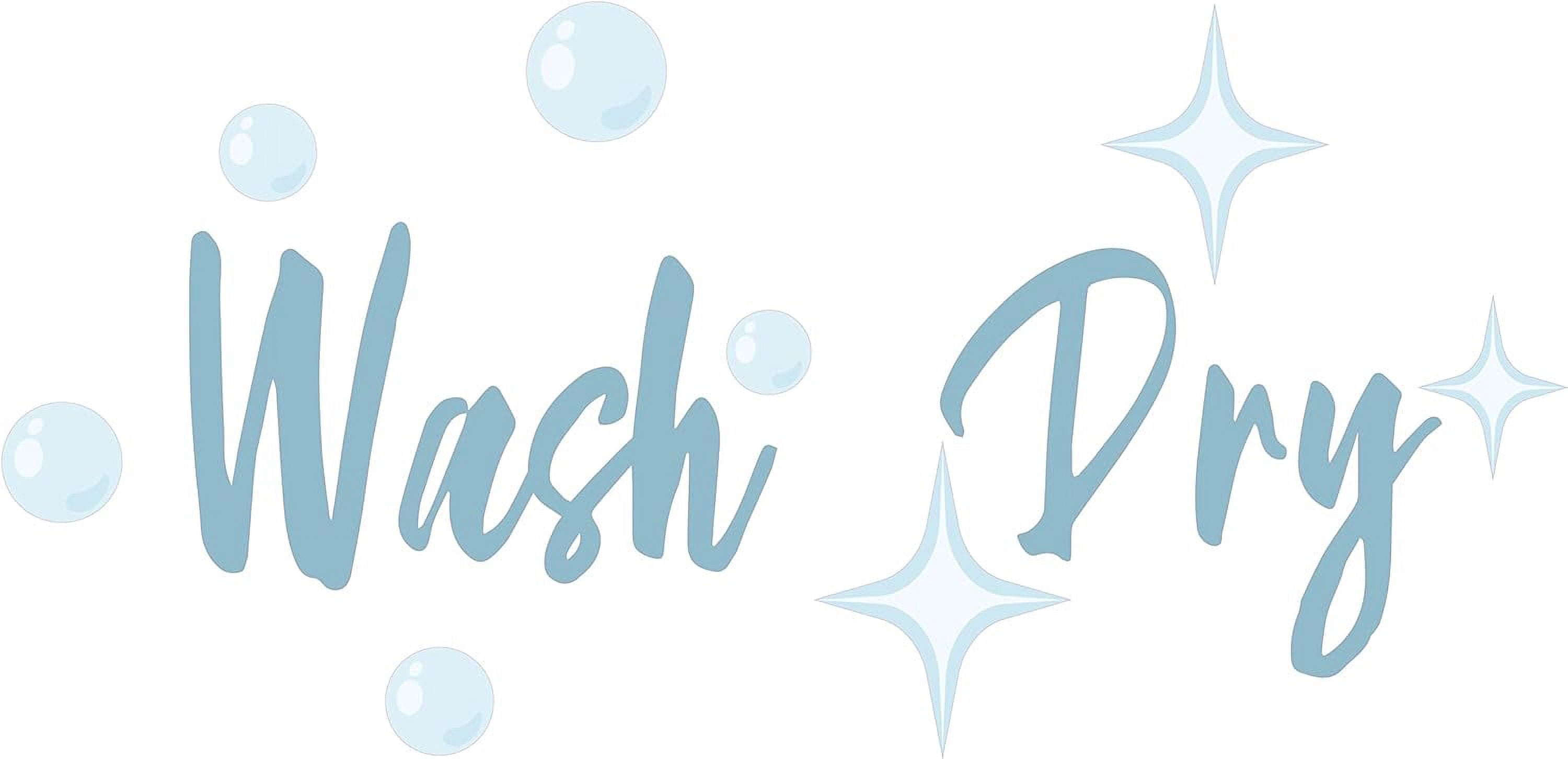 Wall Decal Wash And Dry Stickers For Laundry Machines Vinyl Washer