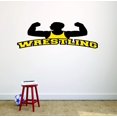 thumbnail image 1 of Wall Decal : Wrestling Logo Icon Teen Boys Self Defense Fighting Bedroom Picture Art 12x24, 1 of 2