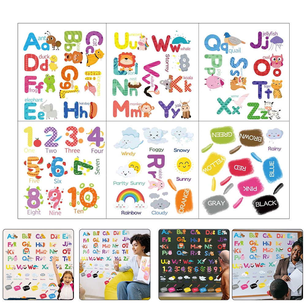 Wall Decals Alphabet Stickers Animal Abc Sticker Wallpaper Room Kids