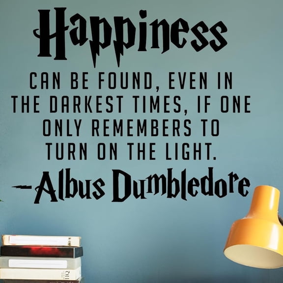Wall Decals | Inspirational Wall Decor Stickers - Removable Peel and Stick Harry Potter Vinyl Stickers for Kids Room, Bedroom, Playroom, Home School, Library and Living Room Decor - Quotes Wall Decor
