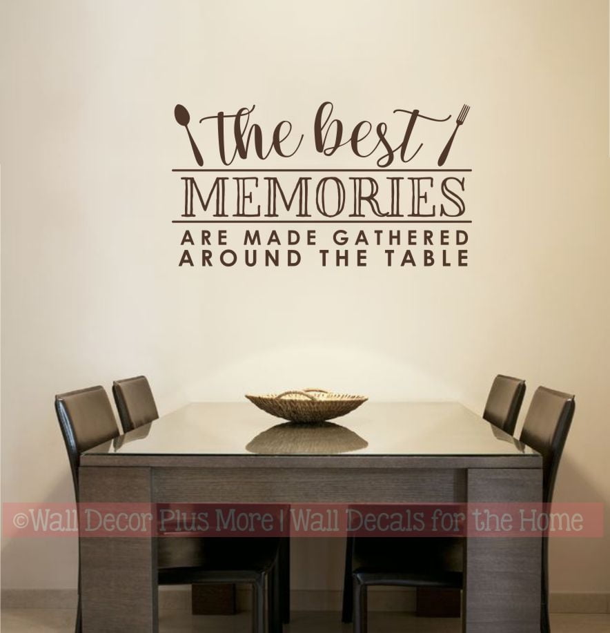 Wall Decals for Kitchen Best Memories Around the Table Words Dining