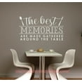 thumbnail image 1 of Wall Decals for Kitchen Best Memories Around the Table Words - Family Kitchen Wall Art Decor - Dining Room Quotes - Home Decor Decal Sticker Saying 36x20- Inch Light Gray, 1 of 3