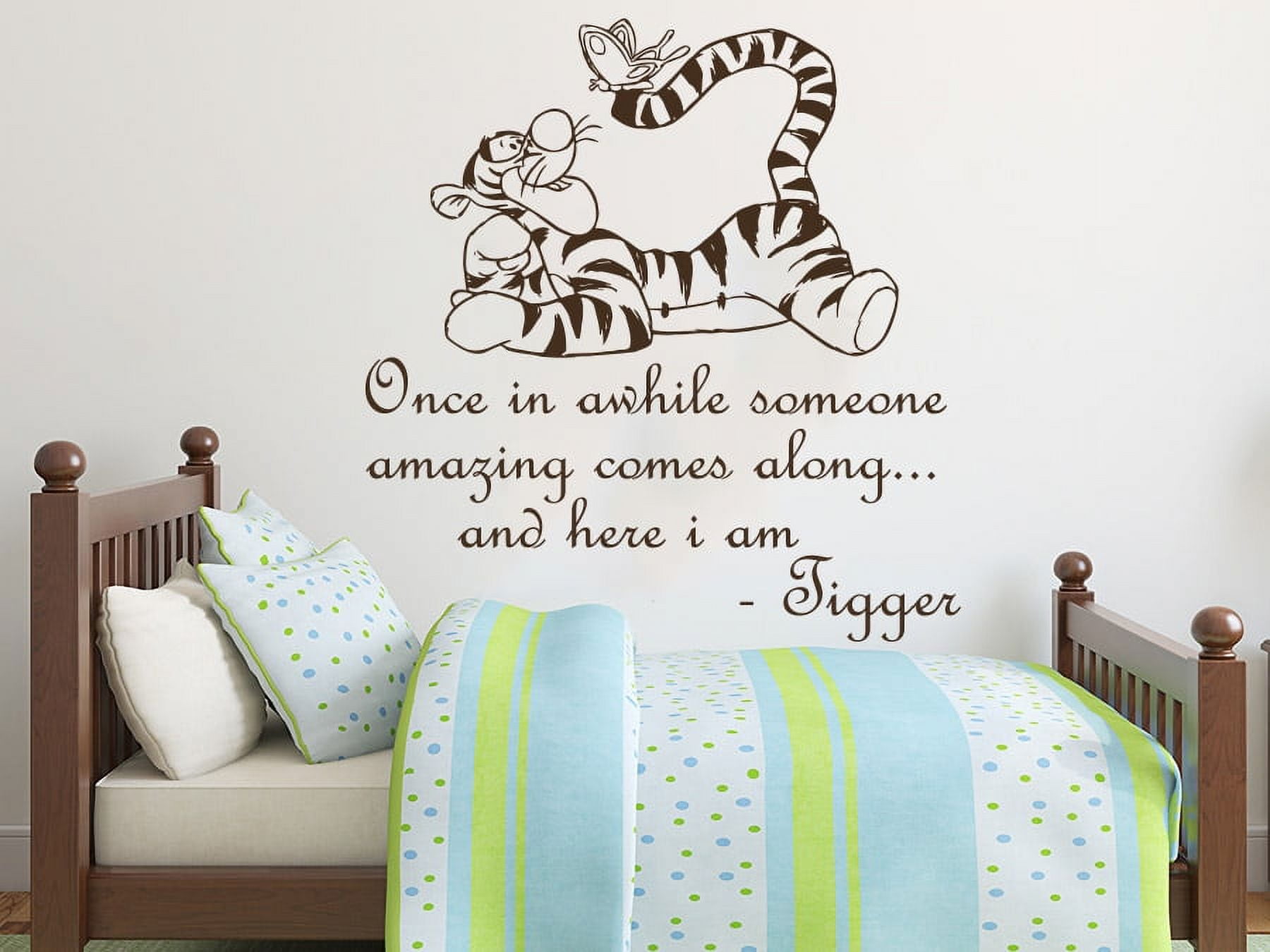 Wall Decals Quotes Winnie the Pooh Tigger Once in awhile someone