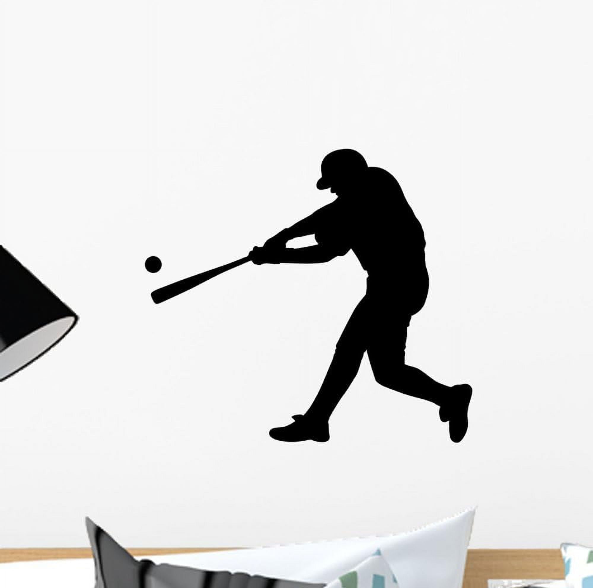 Wall Decals Sports Silhouette Baseball Peel And Stick Wall Decal 12 X wall-decals-sports-silhouette-baseball-peel-and-stick-wall-decal-12-x