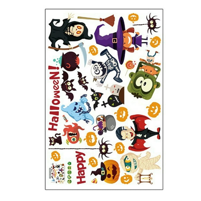 Wall Decals Terrifying Decorations For A Spine Party Atmosphere 1 Month