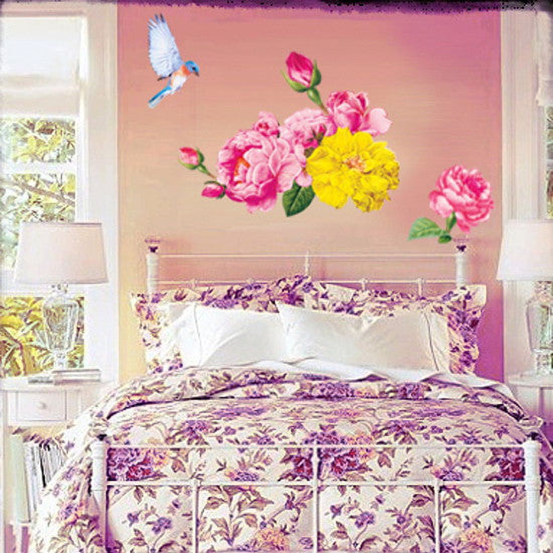 Wall Deco Sticker CAMELLIA FLOWER 220-CP036A - Walmart.com