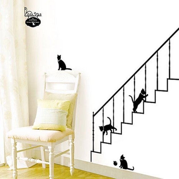 Wall Deco Sticker CAT&STAIR 283-PS58186