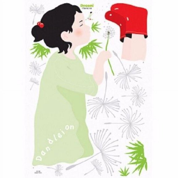 Wall Deco Sticker DANDELION GIRL 244-DECOMI104 - S