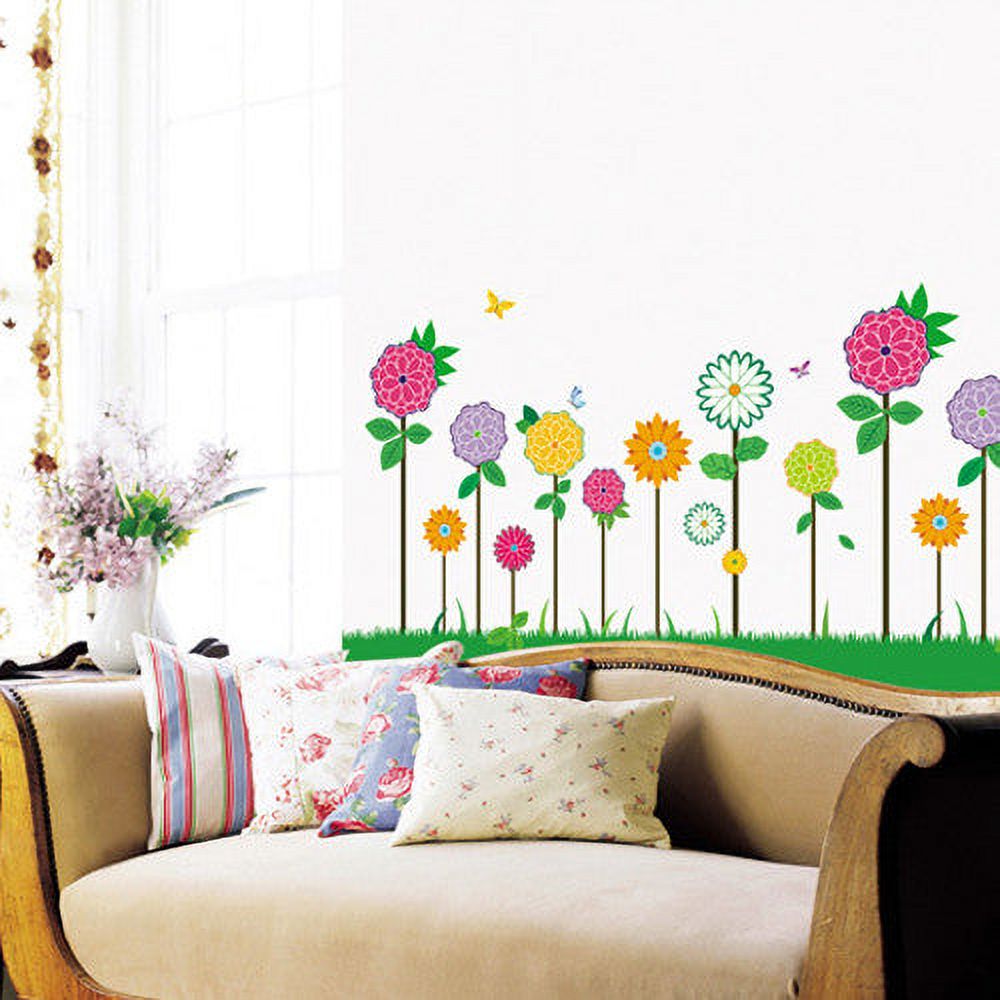 Wall Deco Sticker - VARIOUS FLOWERS 56-PS58056 - Walmart.com