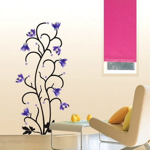 Wall Deco Sticker VIOLET FLOWER 178-PS58047