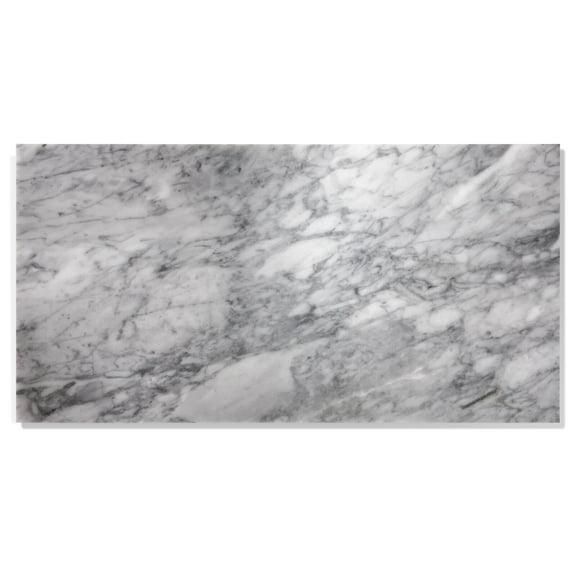 Wall Decor 12*24 Carrara Marble, Gray marble, natural marble, genuine marble, real marble, for wall and floor, polished marble tile, 1 box 4 pcs,Wall Art