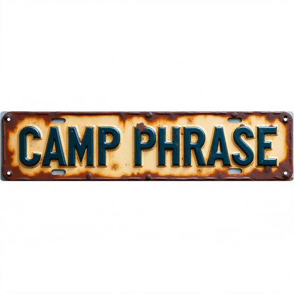 Wall Decor 16*4 Inch Tin Signs "CAMP PHRASE" Camp Outdoor Fun Decor