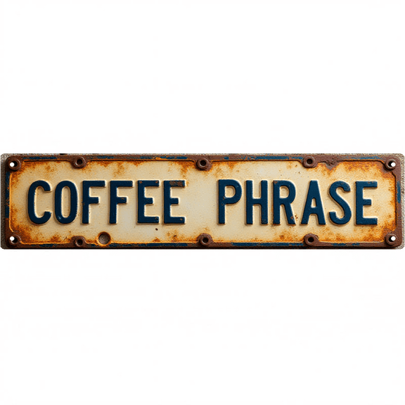 Wall Decor 16*4 Inch Tin Signs "COFFEE PHRASE" Cafe Kitchen Leisure Decor