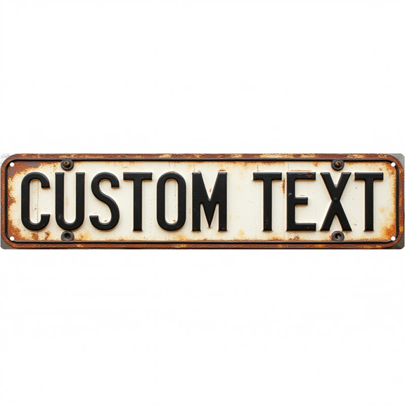 Wall Decor 16*4 Inch Tin Signs CUSTOM TEXT Personal Custom Retro Decor