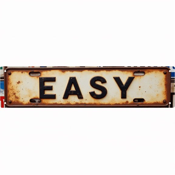 Wall Decor 16*4 Inch Tin Signs EASY Minimalist Relax Life Style Wall Decor