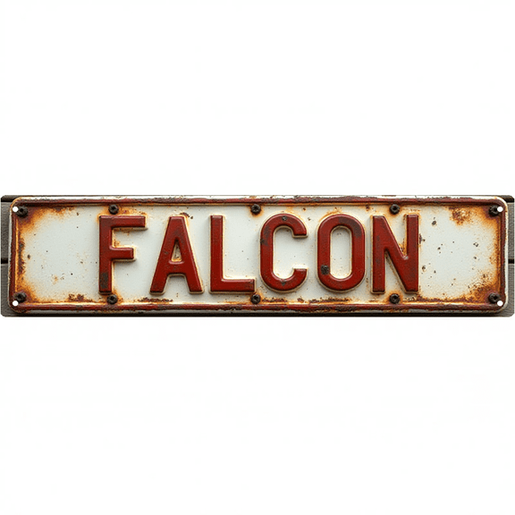 Wall Decor 16*4 Inch Tin Signs FALCON Raptor Animal Retro Decor