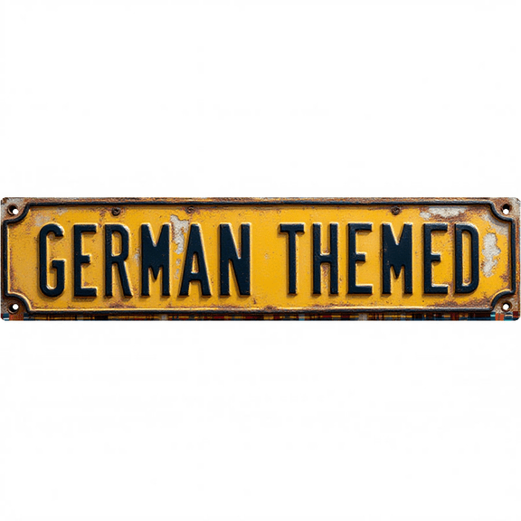 Wall Decor 16*4 Inch Tin Signs "GERMAN-THEMED" Home Cultural Decor