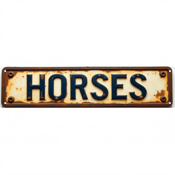 Wall Decor 16*4 Inch Tin Signs HORSES Equine Pastoral Wild Retro Wall Decor