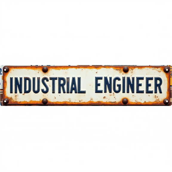 Wall Decor 16*4 Inch Tin Signs INDUSTRIAL ENGINEER Engineering Career Professional Retro Decor