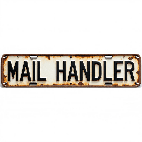 Wall Decor 16*4 Inch Tin Signs MAIL HANDLER Postal Service Retro Decor