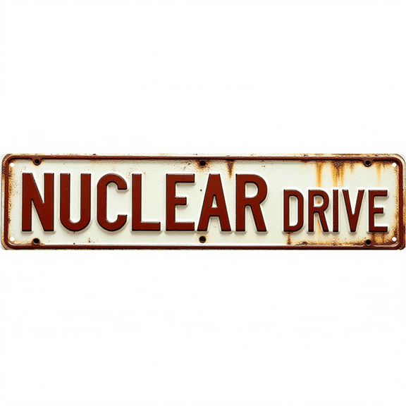 Wall Decor 16*4 Inch Tin Signs NUCLEAR ENGINEER DRIVE High-Tech Professional Retro Decor
