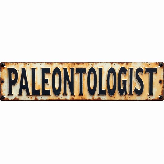 Wall Decor 16*4 Inch Tin Signs PALEONTOLOGIST Fossil Research Retro Decor