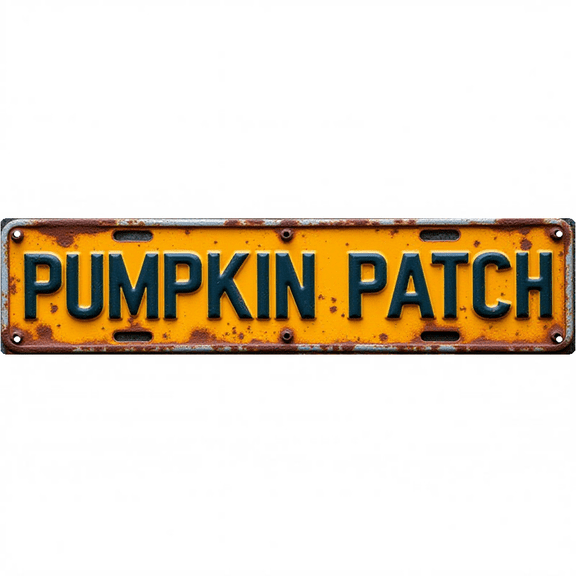 Wall Decor 16*4 Inch Tin Signs "PUMPKIN PATCH" Garden Fall Holiday Decor